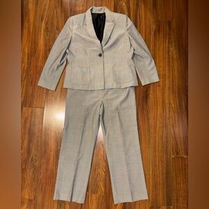 Kasper Light Gray Women's Blazer and Pantsuit